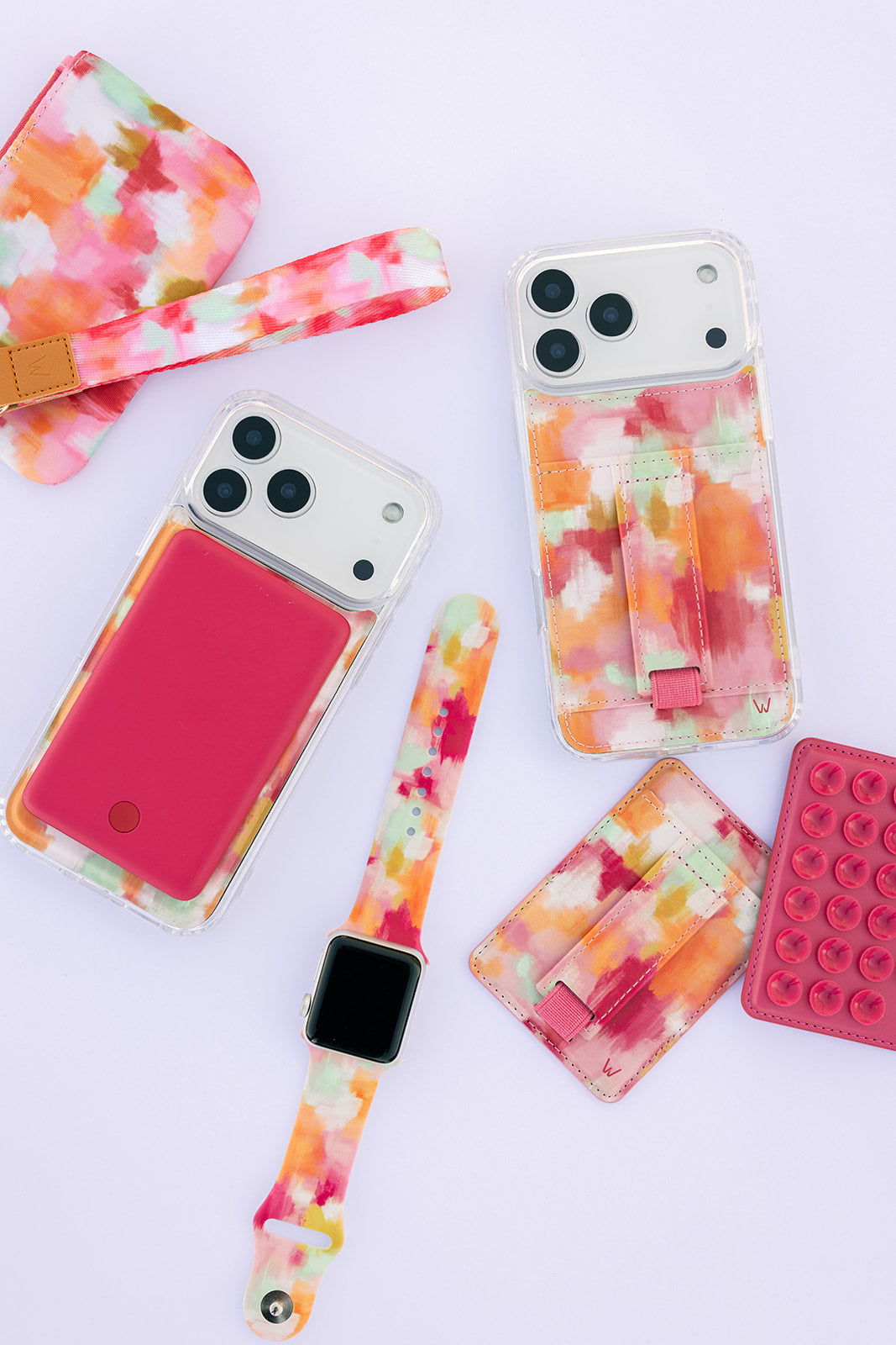 Water Color Waves Magnetic Wallet