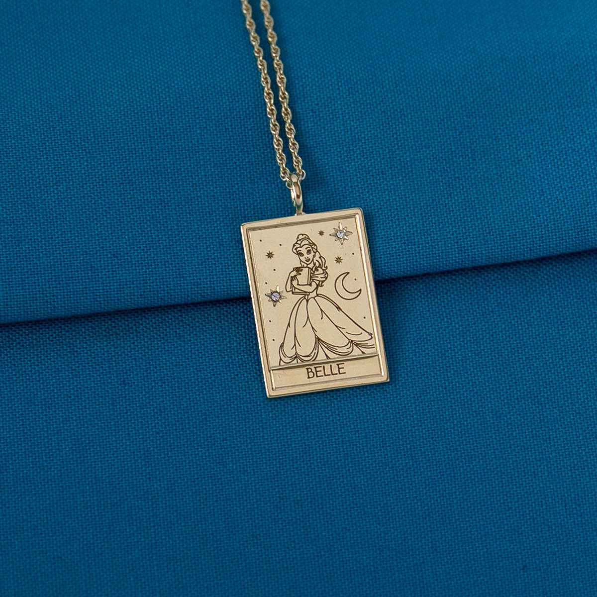 Disney X RockLove BEAUTY AND THE BEAST Belle Tablet Necklace