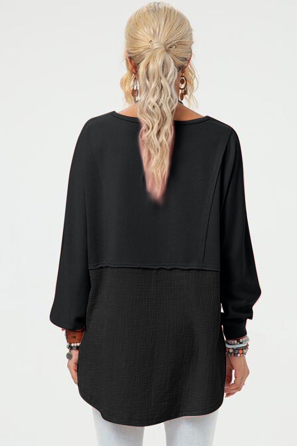 Double Take Long Sleeve High-Low T-Shirt