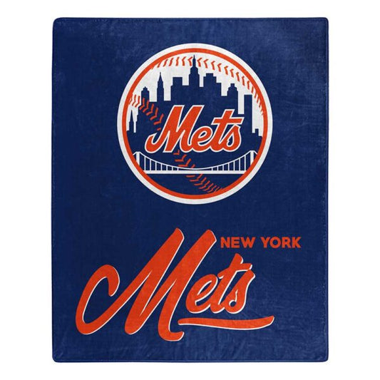 New York Mets MLB ‘Signature’ Raschel Throw Blanket