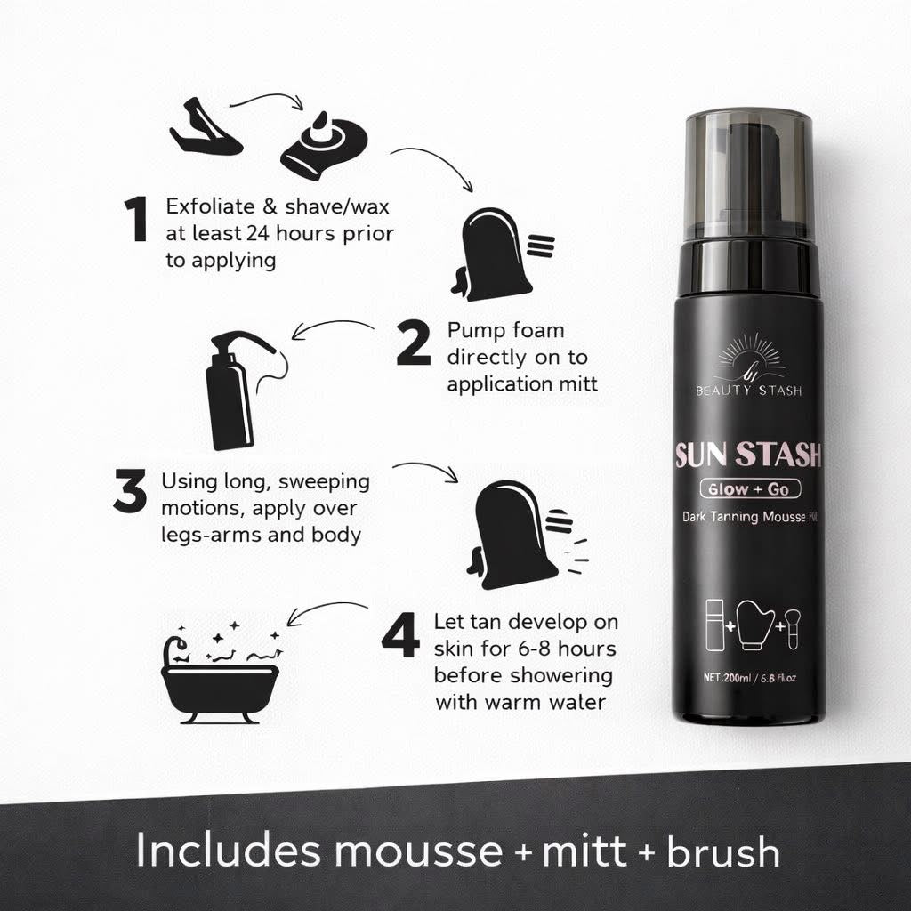 Sun Stash Glow + Go Complete Tanning Kit
