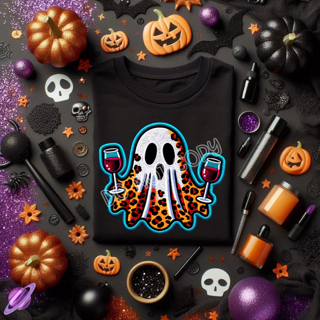 WINE GHOST PATCH TEE