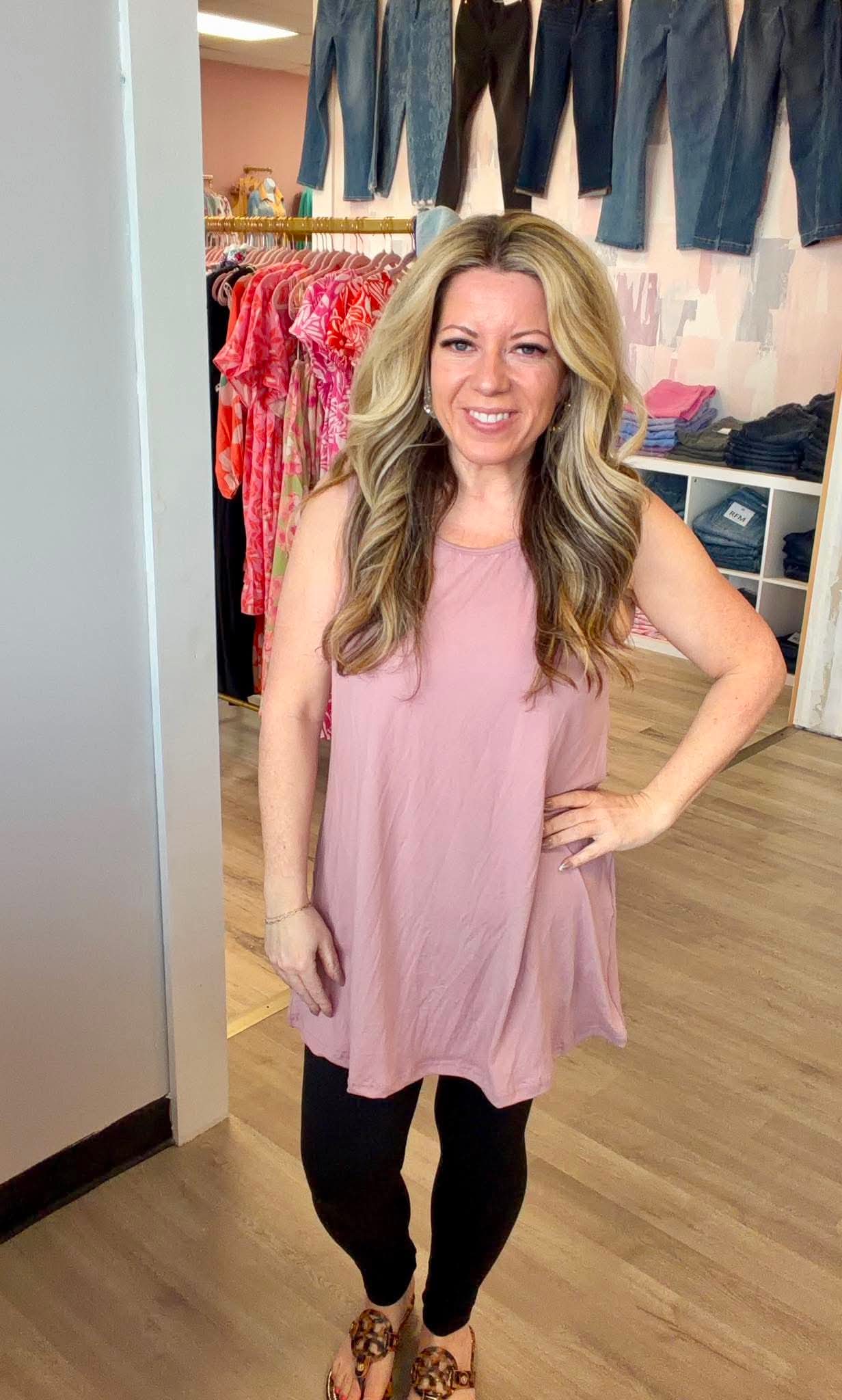 Solid Tunic Tank Top *RTS