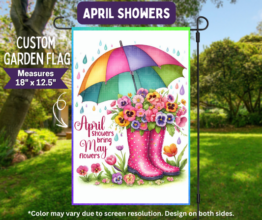 Preorder! Closes 11/9. ETA Feb. April Showers Garden Flag
