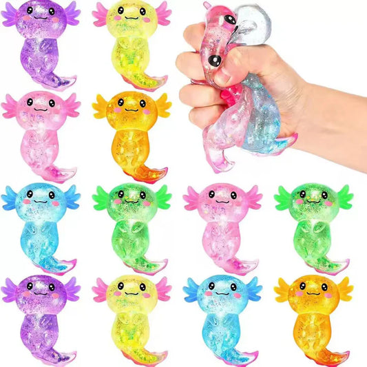 Viral Glitter Axoltol Squishy (PREORDER CLOSES 4/15,  ETA EARLY MAY)