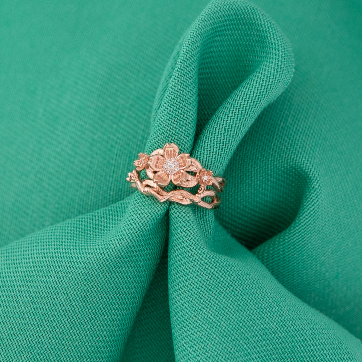 Disney X RockLove DISNEY MULAN Mulan Cherry Blossom Stacker Rings