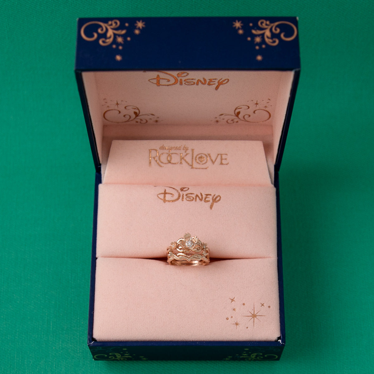 Disney X RockLove DISNEY MULAN Mulan Cherry Blossom Stacker Rings