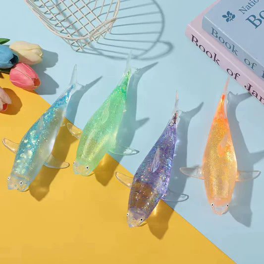 Viral Glitter Shark Squishy (PREORDER CLOSES 7/12, ETA LATE JULY)