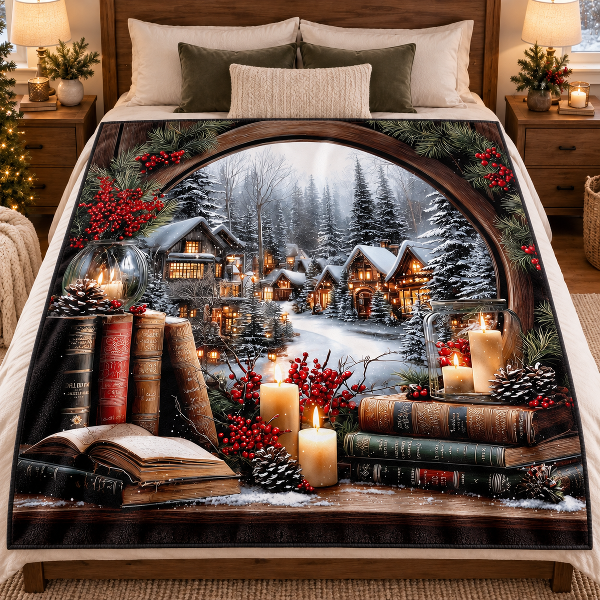 Winter Scene  50x60 Blanket | PREORDER CLOSES 10/9, ETA LATE NOV.