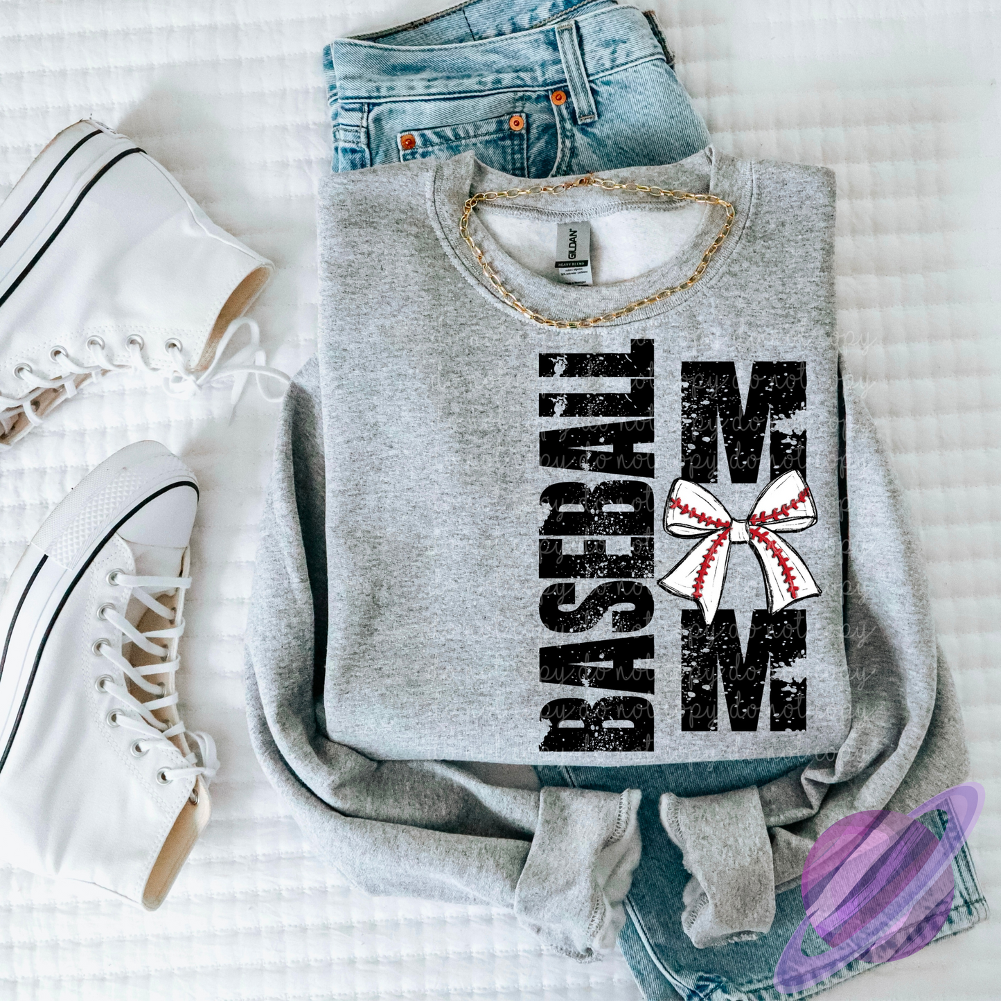 SPORTS MOM COLLECTION WITH BOW SWEATSHIRT (MULTIPLE OPTIONS - PUT THE OPTION IN THE ORDER NOTES)