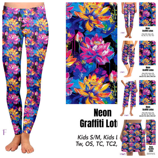 Neon Graffiti Lotus