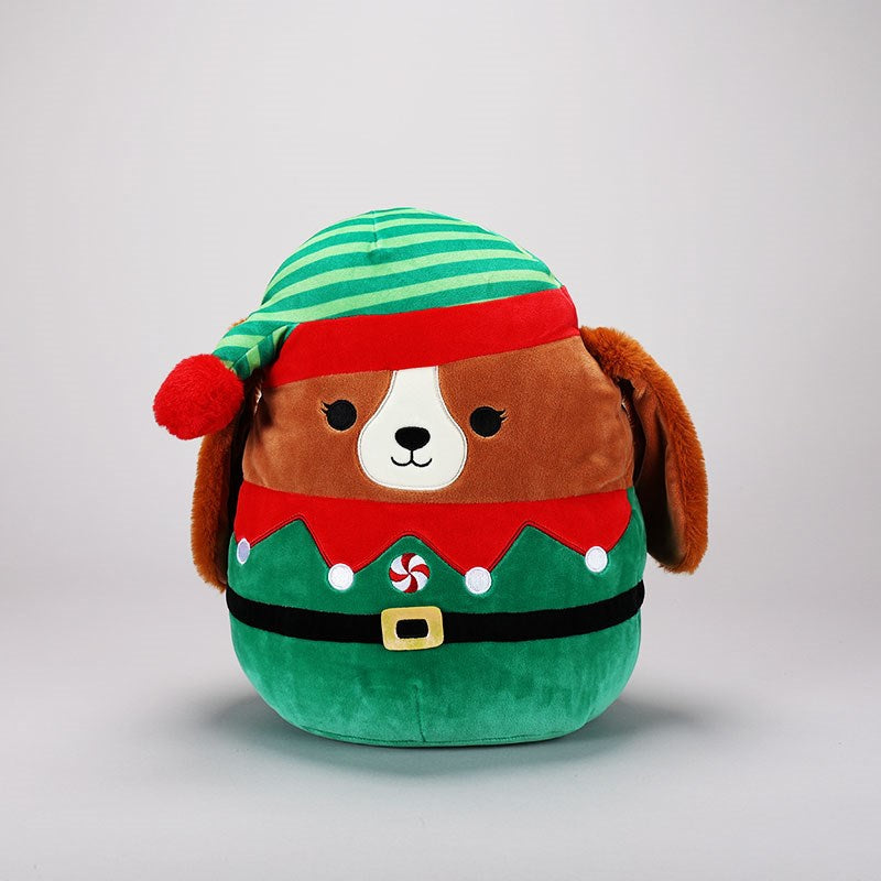 Squishmallows Darcy the King Charles Spaniel in Elf Costume 12" 2022 Christmas Collection Stuffed Plush