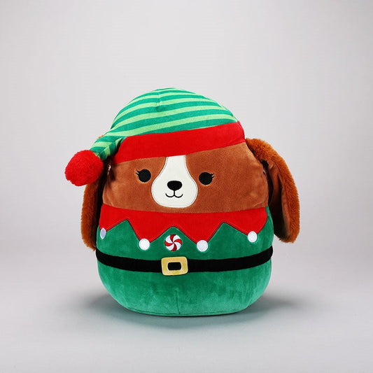 Squishmallows Darcy the King Charles Spaniel in Elf Costume 12" 2022 Christmas Collection Stuffed Plush