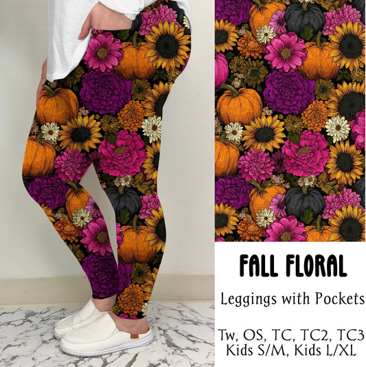 Fall Floral Leggings/Joggers | Preorder Closes 7/28, ETA Mid Sept.