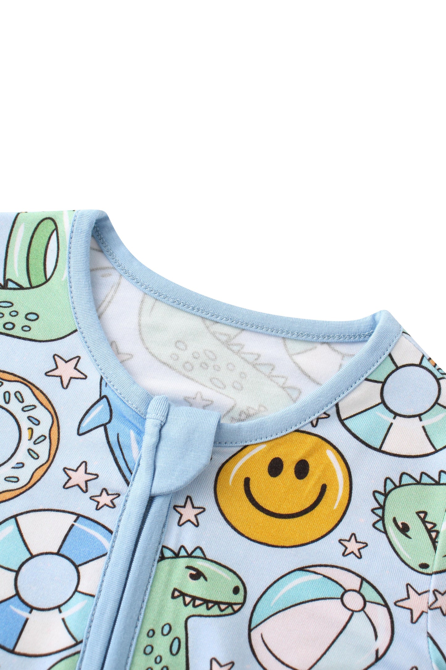 PoshTOT Summer Bamboo Baby Convertible Zippy Romper