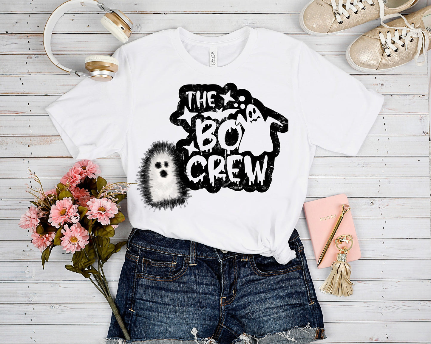 HIPPIE HALLOWEEN- BOO CREW TEE