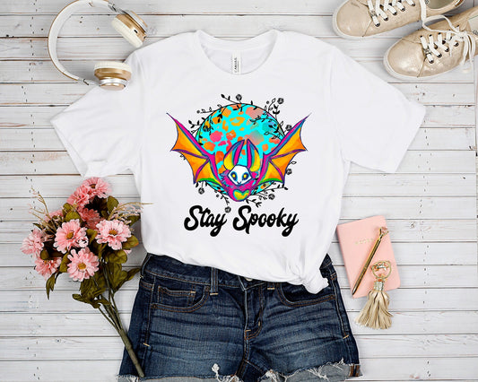 SPOOKY RUN-BATS TEE
