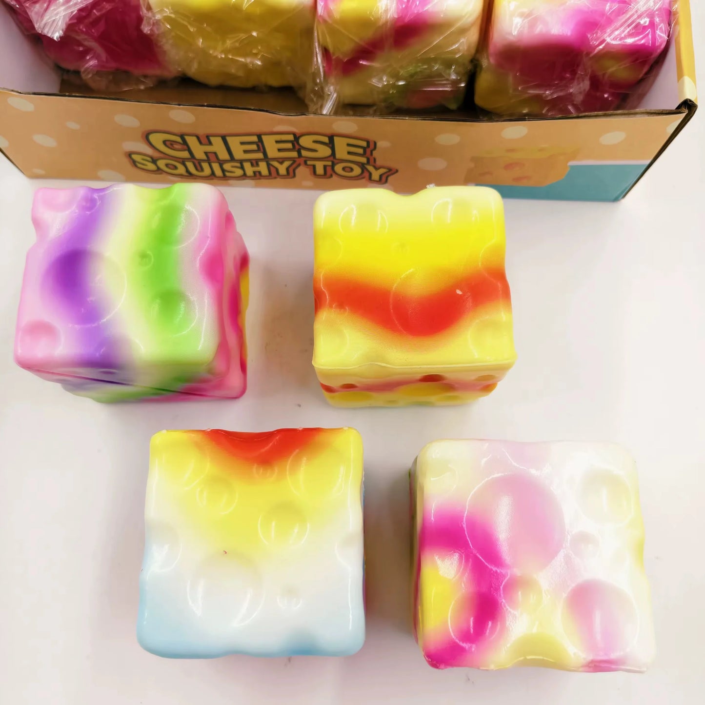 Viral Tie-Dye Cheese Squishy (PREORDER CLOSES 7/12, ETA LATE JULY)
