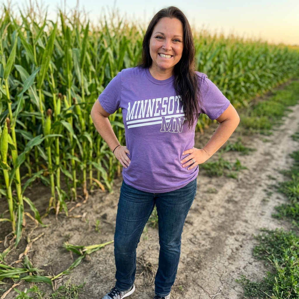 Minnesota Varsity Stripe Adult Graphic Tee