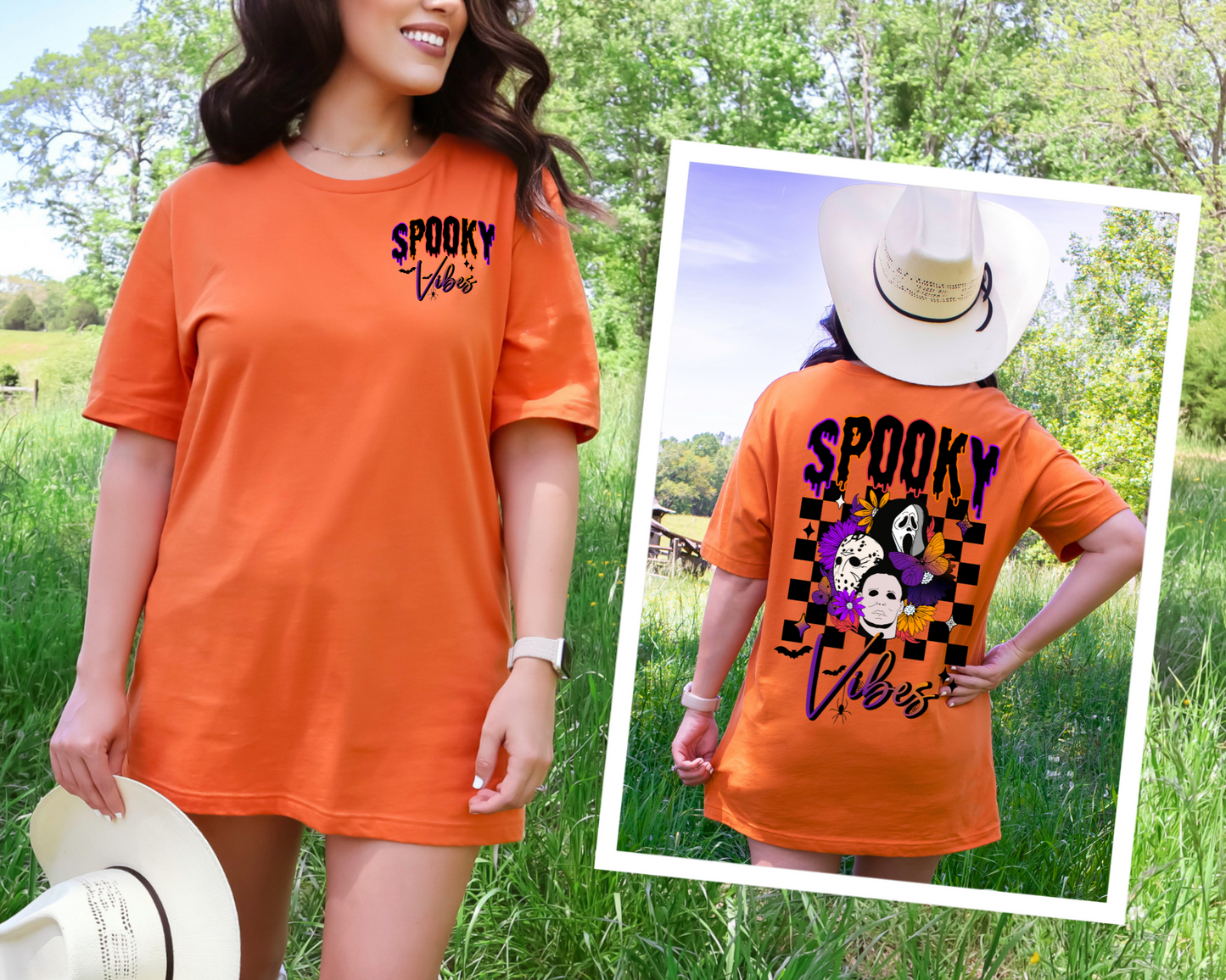 Horror Spooky Vibes Graphic Tee