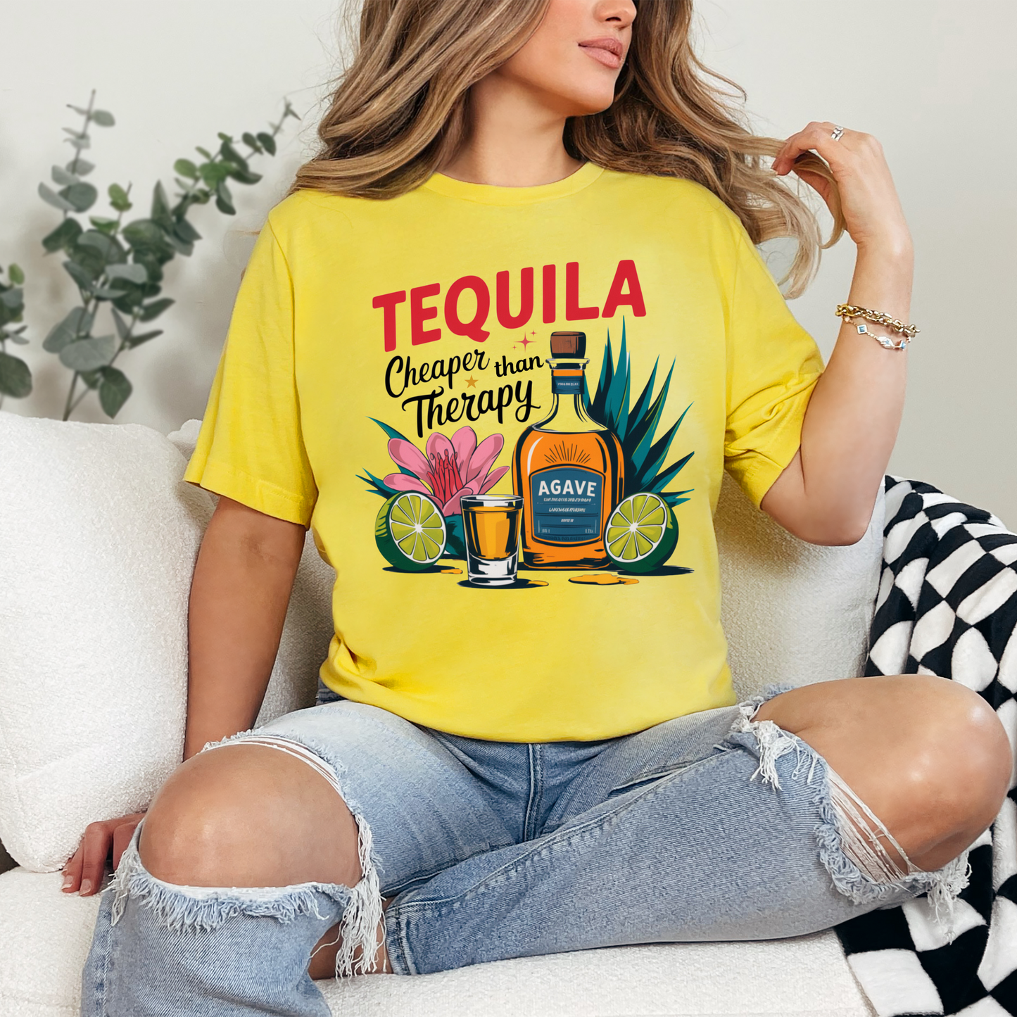 Tequila cheaper than therapy Graphic Tee