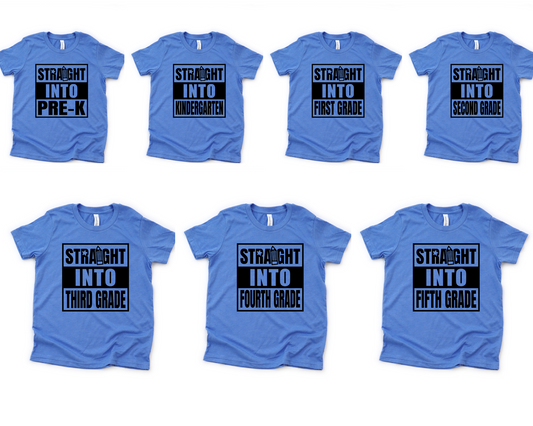 Straight into Grades Graphic Tee