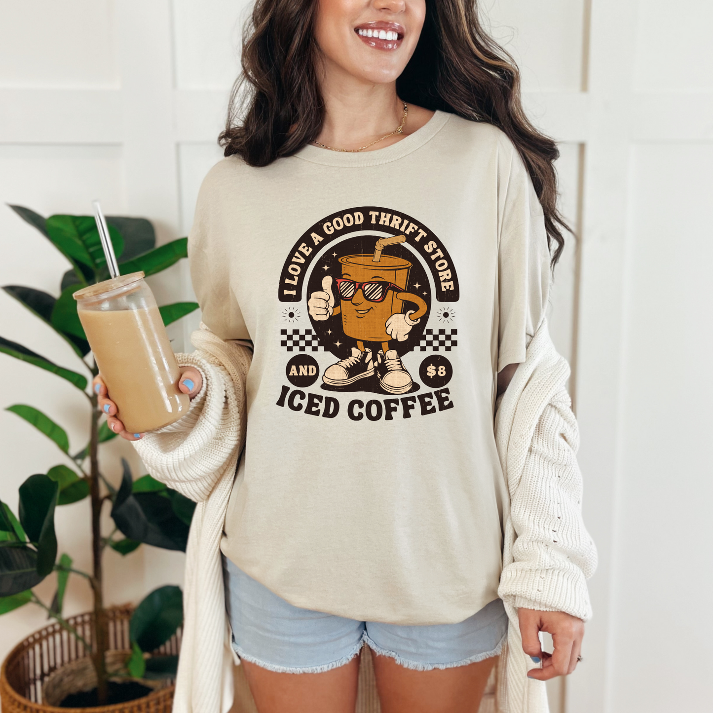 Thrift store and iced coffee Graphic Tee
