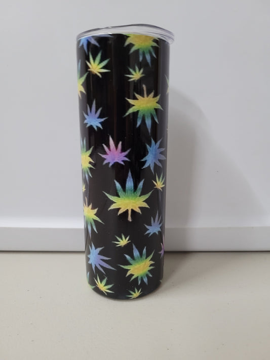 Rainbow Weed Tumbler