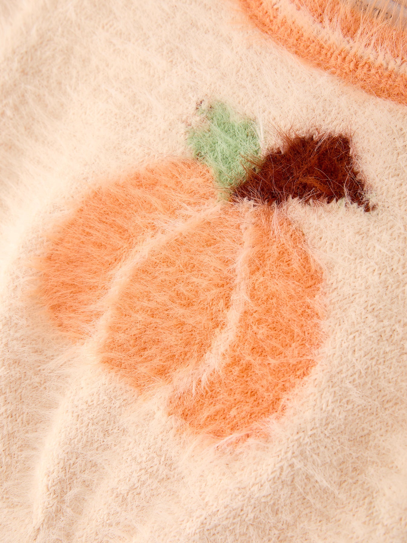 Fall Pumpkin Orange Girls Pullover Sweater