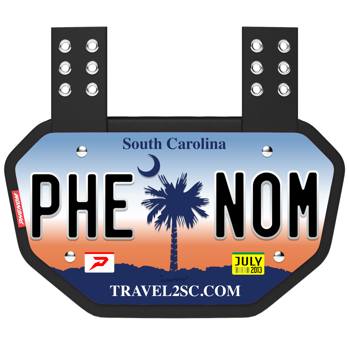 Phenom Elite Football Back Plate - South Carolina