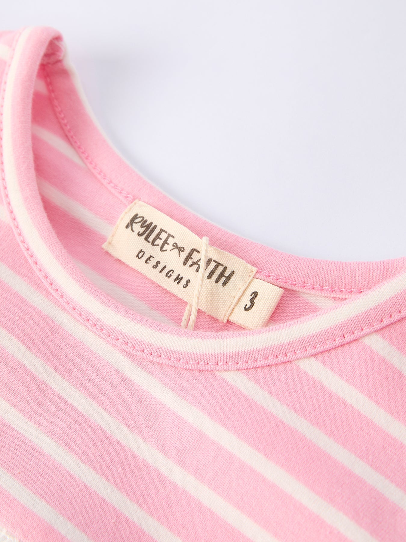 Strawberry Embroidery Pink Stripe Girl Smocked Dress