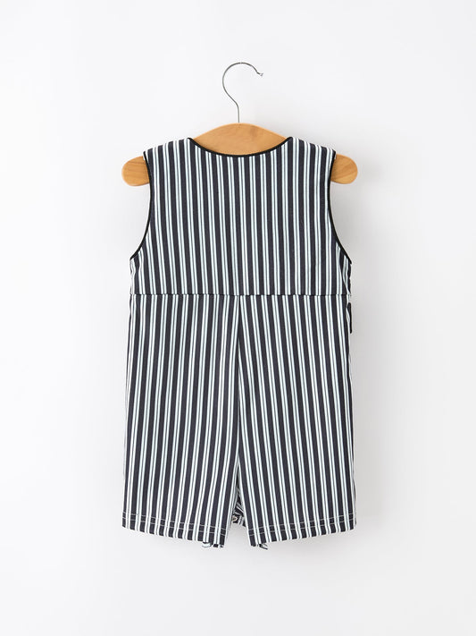 Halloween Ghost Smocked Boys Jon Jon Embroidered Romper