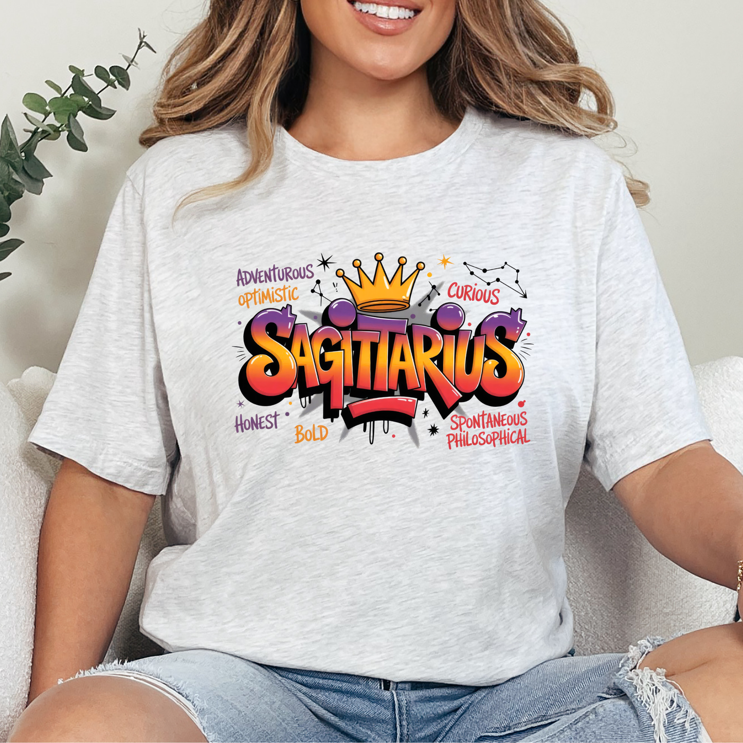 Zodiac Signs Graffiti Graphic Tee