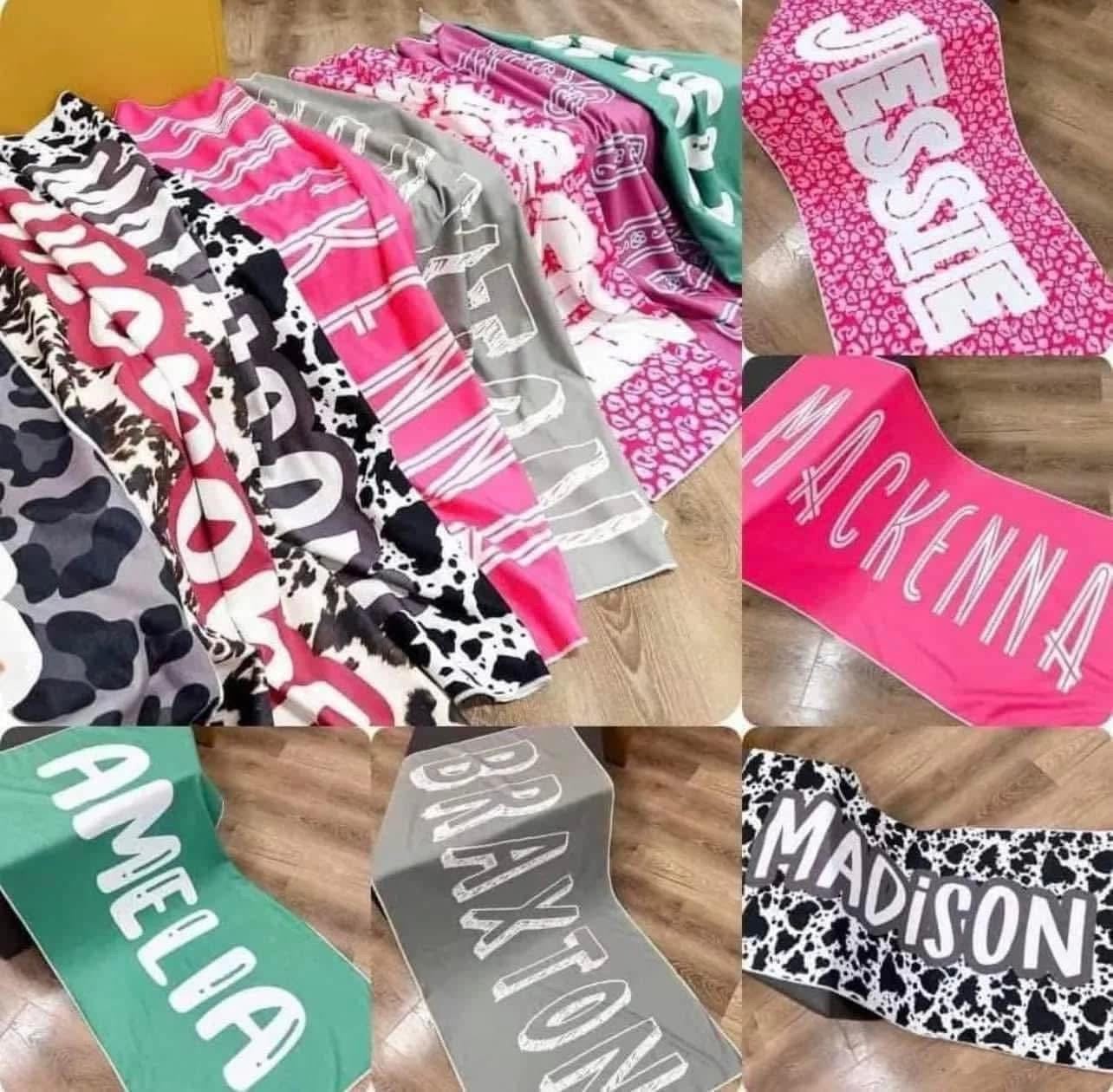 Custom Personalized Towel (Preorder Closes 2/28, ETA Late March)