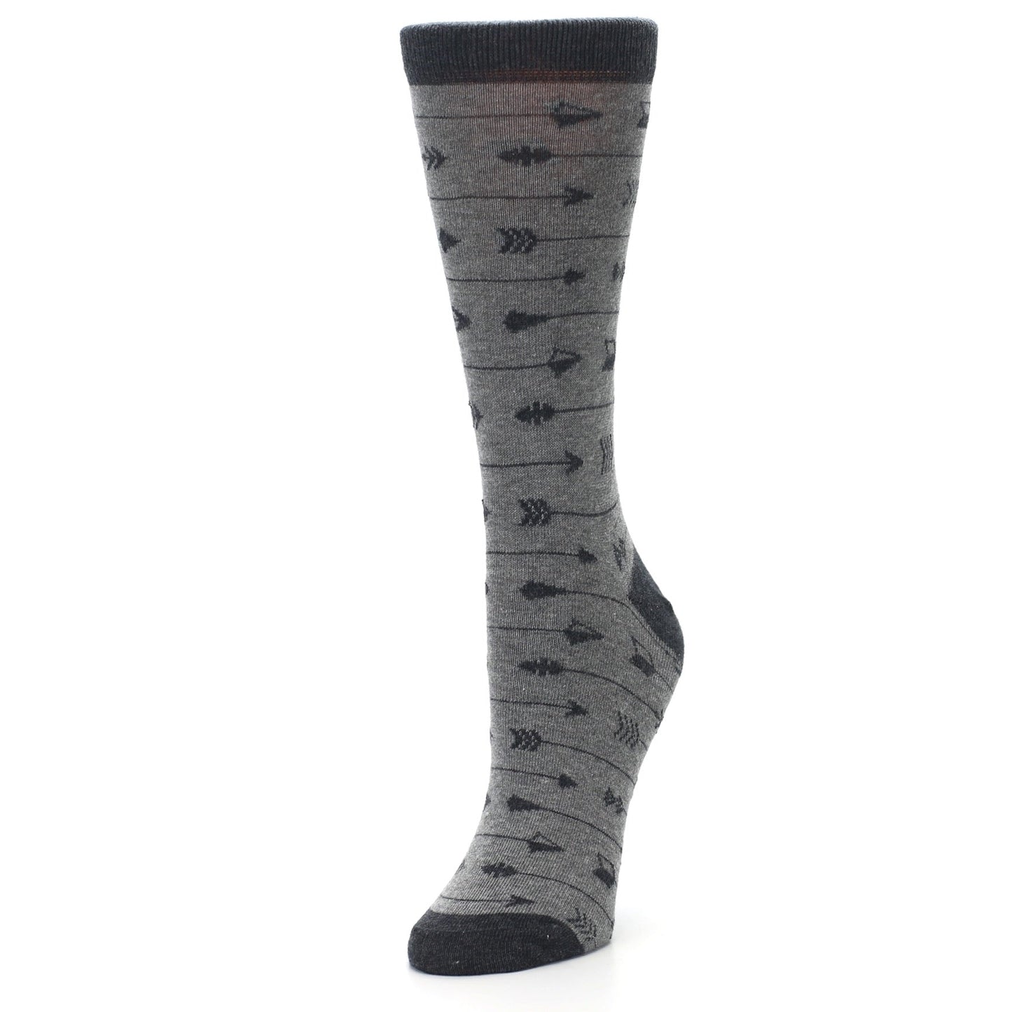 Gray Arrows Women's Dress Socks