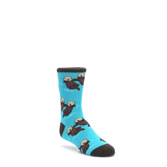 Blue Significant Otter Socks - Kid's Dress Socks