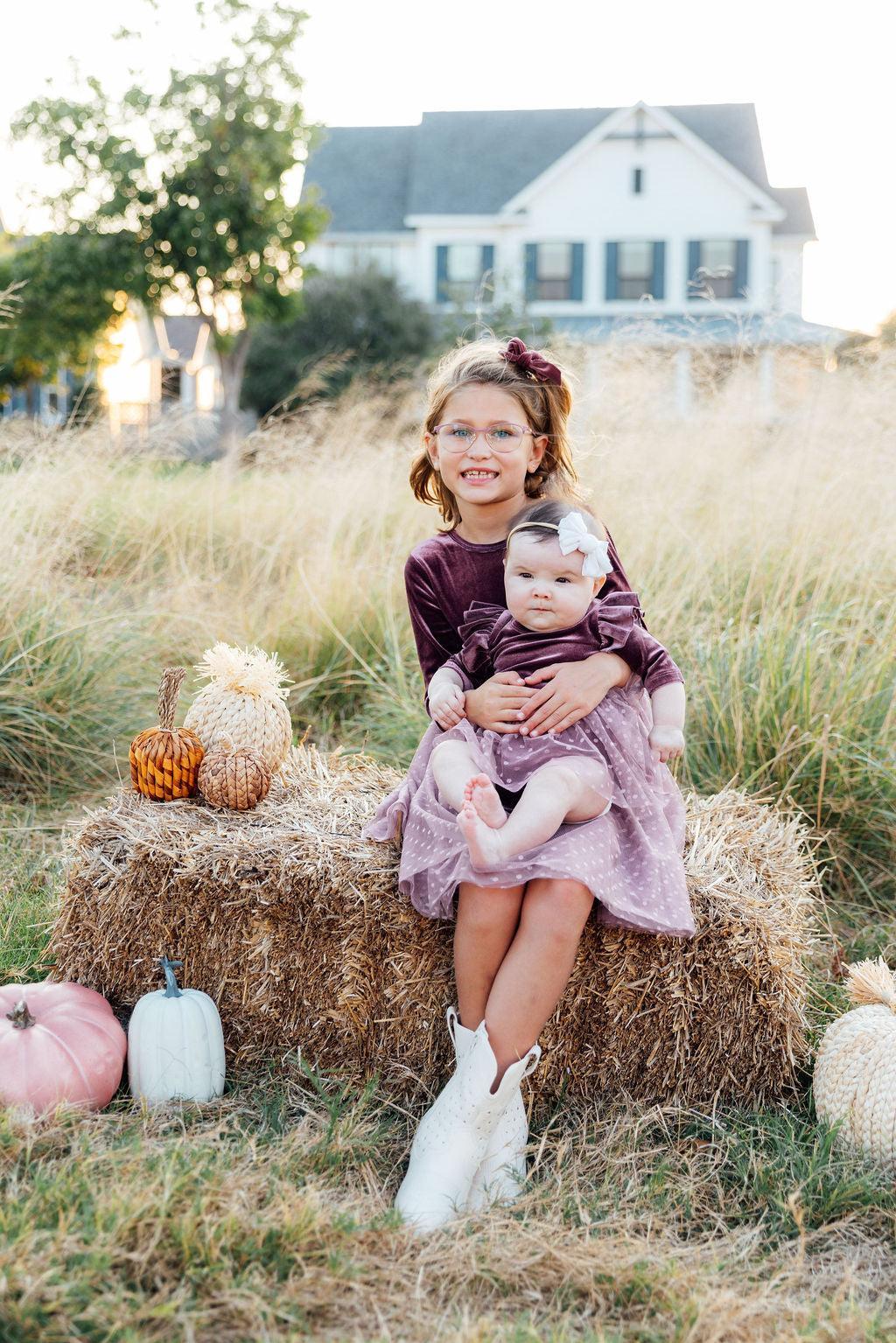 Amethyst Velvet Tutu Dress