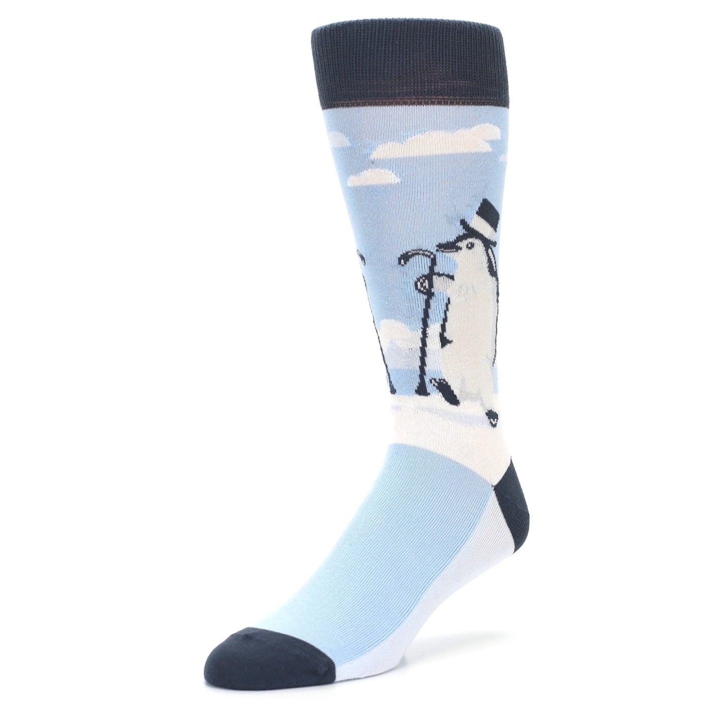 Slick Penguin Socks - Men's Novelty Dress Socks