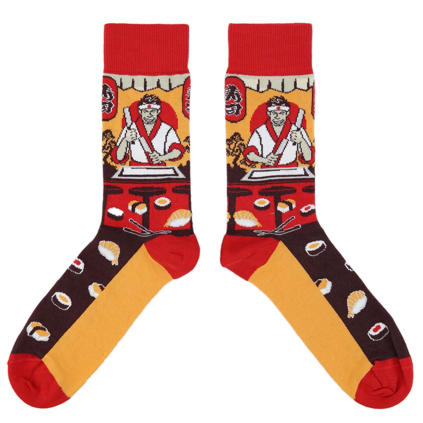 Sushi Chef Sushi Socks -  Men's Novelty Dress Socks