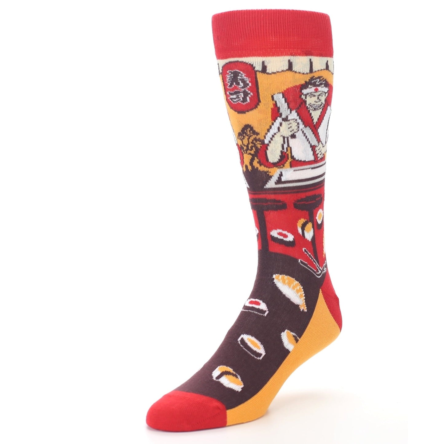 Sushi Chef Sushi Socks -  Men's Novelty Dress Socks
