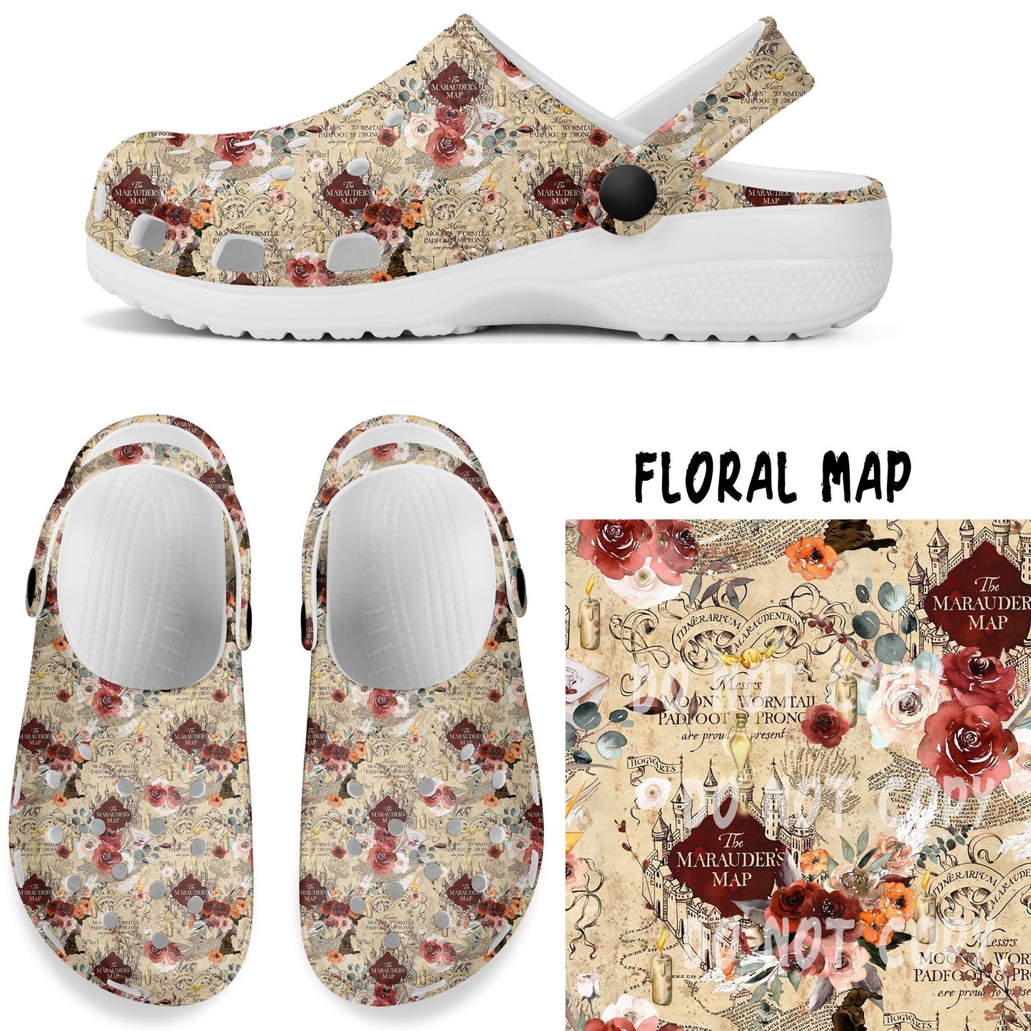 CLOGS -FLORAL MAP