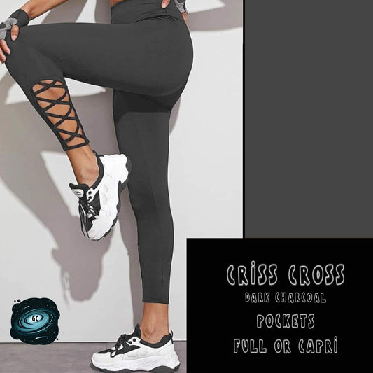 CRISS CROS RUN- DARK CHARCOAL