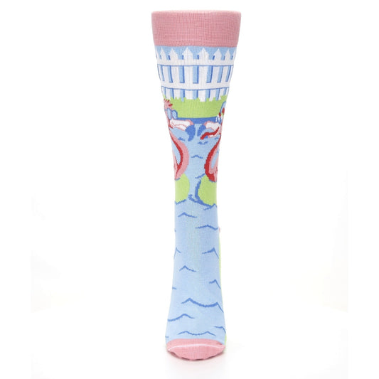 Flamingle Flamingo Socks - USA Made - Women's Novelty Socks