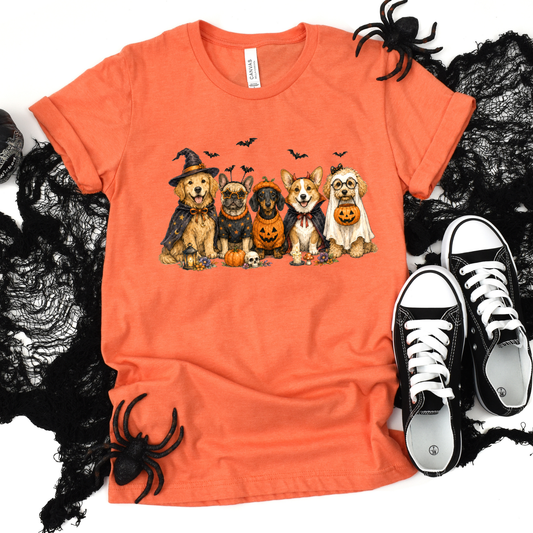 Cute Halloween Dogs Graphic Tee