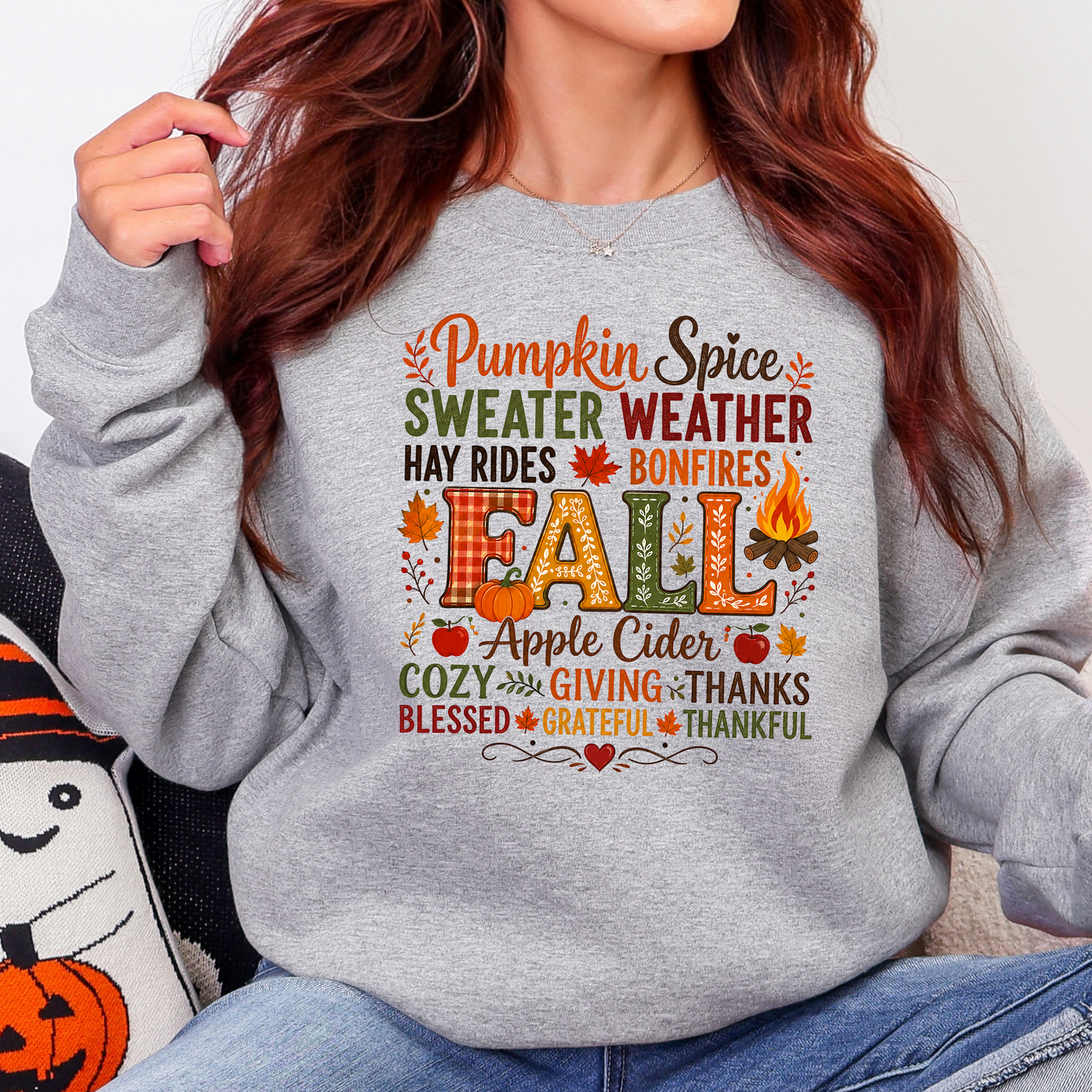 Pumpkin Spice Sweater Weather Graphic Sweatshirt