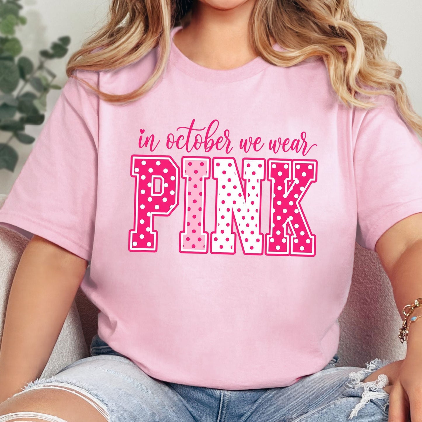 In October We Wear Pink Graphic Tee or Sweatshirt