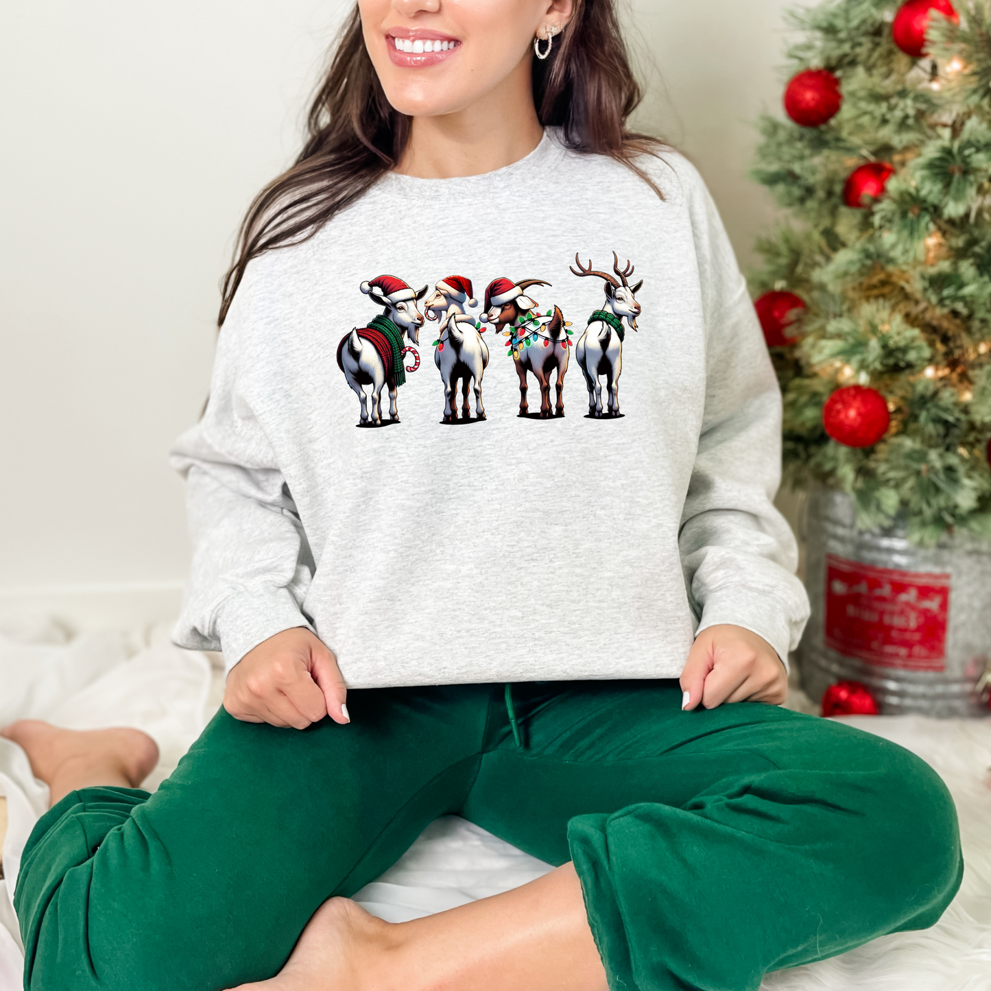 Christmas Goats Graphic Tee