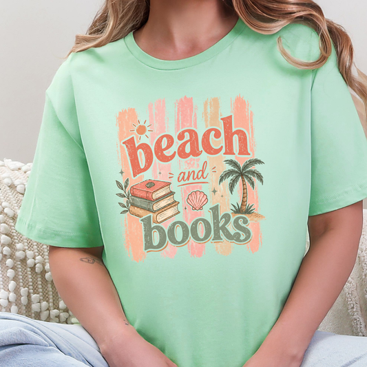 Beach and Books Graphic Tee