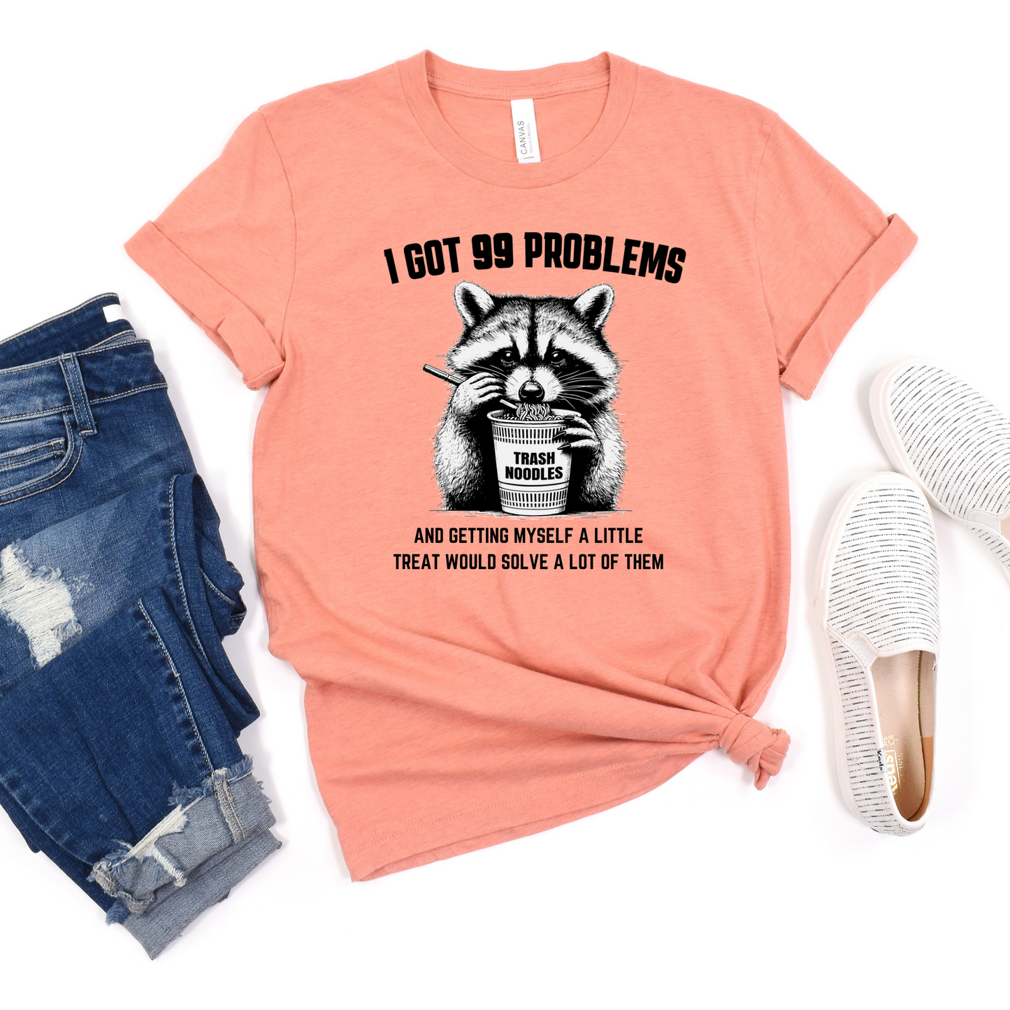 99 Problems Raccoon Graphic Tee