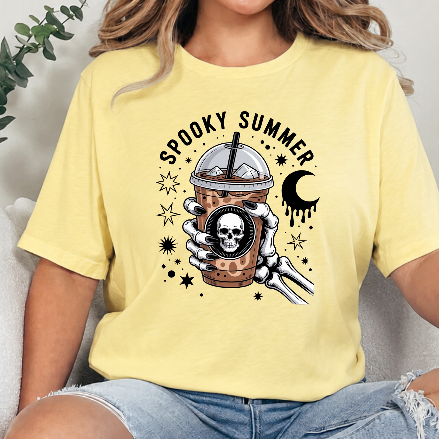 Spooky Summer Iced Coffee Graphic Tee